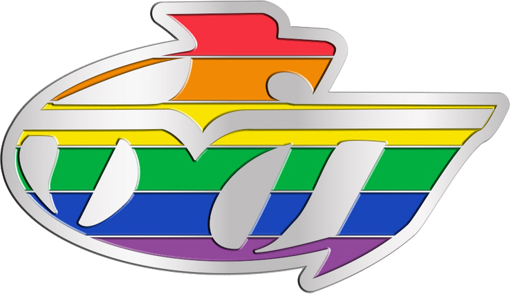 Highline College LGBTQIA Lapel Pin Rainbow Colors